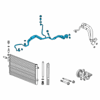 OEM 2017 Buick Envision Evaporator Tube Diagram - 84375100