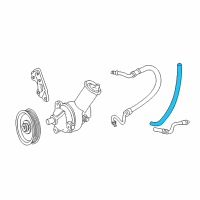 OEM Mercury Mountaineer Upper Return Hose Diagram - F77Z-3A713-DA