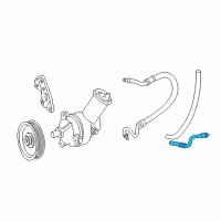 OEM 2001 Ford Ranger Lower Return Hose Diagram - F87Z-3A713-BB