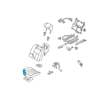 OEM 2003 Infiniti Q45 Pad & Frame Assembly Diagram - 88305-AR010