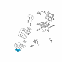 OEM Infiniti Heater Unit Assembly-Rear Seat Cushion Diagram - 88335-AG540