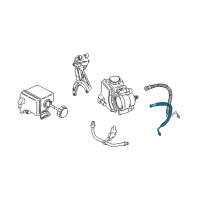 OEM 1998 Pontiac Sunfire Hose Asm-P/S Gear Outlet Diagram - 26059266