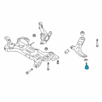 OEM 2012 Hyundai Accent Ball Joint Assembly-Lower Arm Diagram - 54530-0U000