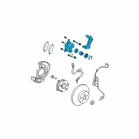 OEM 2017 Toyota Mirai Caliper Assembly Diagram - 47730-42091