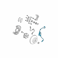 OEM 2006 Toyota RAV4 Front Speed Sensor Diagram - 89543-0R010