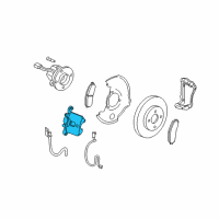 OEM 2010 Chevrolet HHR Caliper Asm-Front Brake (W/O Brake Pads & Bracket Diagram - 25894355