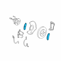 OEM 2007 Saturn Ion Pad Kit-Front Disc Brake Diagram - 25894320