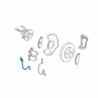 OEM 2008 Chevrolet Cobalt Hose Asm, Front Brake Diagram - 19366692