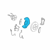 OEM 2007 Chevrolet HHR Splash Shield Diagram - 25884779