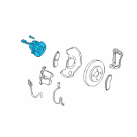 OEM 2007 Chevrolet HHR Front Hub Diagram - 22728987