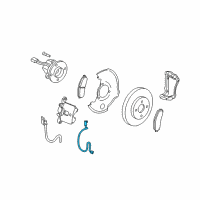 OEM 2009 Chevrolet HHR Harness Asm-Front Wheel Speed Sensor Wiring Diagram - 22710405