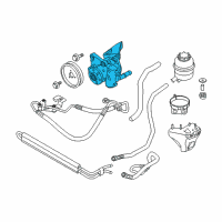 OEM BMW 325i Power Steering Pump Diagram - 32-41-6-783-286