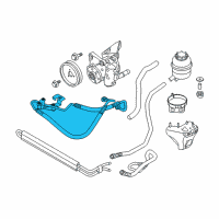 OEM 2009 BMW 135i Active Steering Expansion Hose Diagram - 32-41-6-778-235