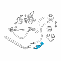 OEM 2009 BMW 135i Active Steering Return Pipe Diagram - 32-41-6-780-586