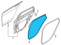 OEM 2022 Kia K5 W/STRIP Assembly-Rr Dr S Diagram - 83140L3000