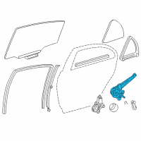 OEM 2006 Toyota Corolla Window Regulator Diagram - 69830-02140