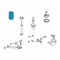 OEM 2012 GMC Yukon Spring-Front Diagram - 25876866