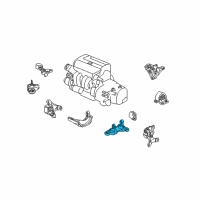 OEM 2006 Honda Element Bracket, Transmission Mounting Diagram - 50825-S9A-000