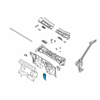 OEM 2000 Nissan Frontier INSULATOR-Dash Lower, LH Diagram - 67894-8B400