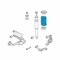 OEM 2013 Honda Civic Spring, Right Rear Diagram - 52441-TR7-A02