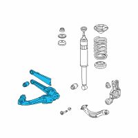 OEM Honda Civic Arm, Right Rear Trailing Diagram - 52370-TR0-A51