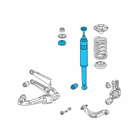 OEM Honda Civic Shock Absorber, Rear Diagram - 52610-TR0-A24