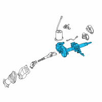 OEM 2014 Toyota Prius C Steering Column Diagram - 4520A-52212