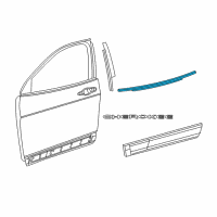 OEM 2018 Jeep Cherokee WEATHERST-Door Belt Outer Diagram - 68442225AA