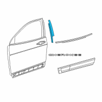 OEM 2016 Jeep Cherokee APPLIQUE-B Pillar Diagram - 68102562AC