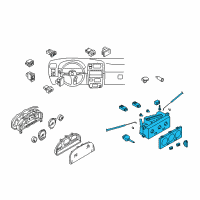 OEM 2000 Nissan Xterra Control Assembly Diagram - 27510-7Z101