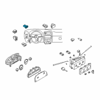 OEM 2000 Nissan Xterra Switch Assy-Wiper Diagram - 25260-7Z000