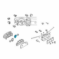 OEM 2000 Nissan Frontier TACHOMETER-Assembly Diagram - 24825-9Z000