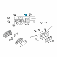 OEM Nissan Xterra Switch Assy-Hazard Diagram - 25290-9Z400