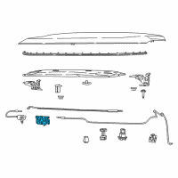 OEM 2017 Jeep Compass Hood Latch Diagram - 68280607AC