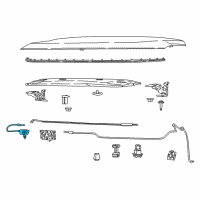 OEM 2017 Jeep Compass Cable-Hood Catch Secondary Diagram - 68257542AA