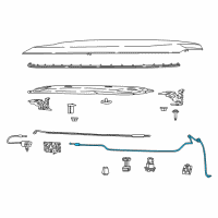 OEM 2022 Jeep Compass Cable-Hood Release Diagram - 68249030AB