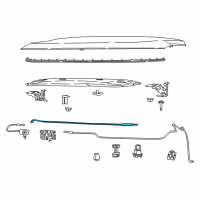 OEM 2022 Jeep Compass Hood Prop Rod Diagram - 68260133AA