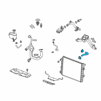 OEM 2010 Chevrolet Silverado 3500 HD Upper Hose Diagram - 19330105