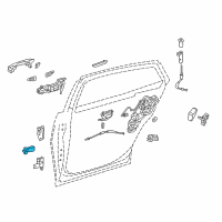 OEM 2020 Lexus LS500h Check Assy, Rear Door Diagram - 68630-50070