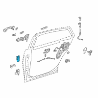 OEM Lexus LS500 Hinge Assembly, Rear Door Diagram - 68750-50061