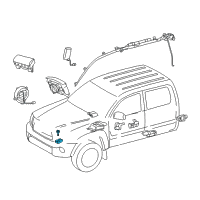 OEM Toyota Front Sensor Diagram - 89173-09750