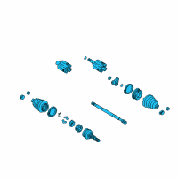 OEM 2005 Chevrolet Venture Front Wheel Drive Shaft Kit Diagram - 26093721