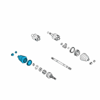 OEM 1997 Oldsmobile Silhouette Outer Boot Kit Diagram - 26044380