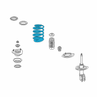 OEM 2007 Chevrolet Impala Coil Spring Diagram - 22133025