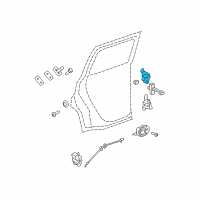 OEM Saturn Upper Hinge Diagram - 15929361