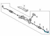 OEM Nissan Rogue Socket Kit-Tie Rod, Outer Diagram - D8640-6RA1A