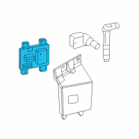 OEM 2010 Chevrolet Silverado 3500 HD Engine Control Module Assembly Diagram - 19260758