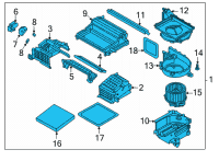 OEM Hyundai Ioniq 5 BLOWER UNIT Diagram - 97100-GI000