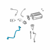 OEM Dodge Tube-Fuel Vapor Diagram - 68047023AA