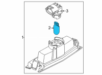 OEM 2017 Toyota Yaris iA License Lamp Bulb Diagram - 90118-WB899